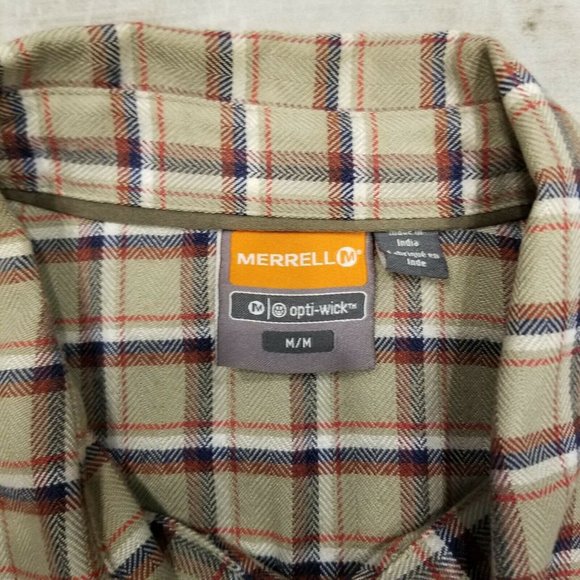 Merrell Long Sleeve Button up Flannel Plaid shirt - Picture 5 of 10